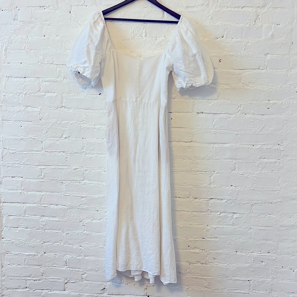 Bec + Bridge white linen dress with pockets